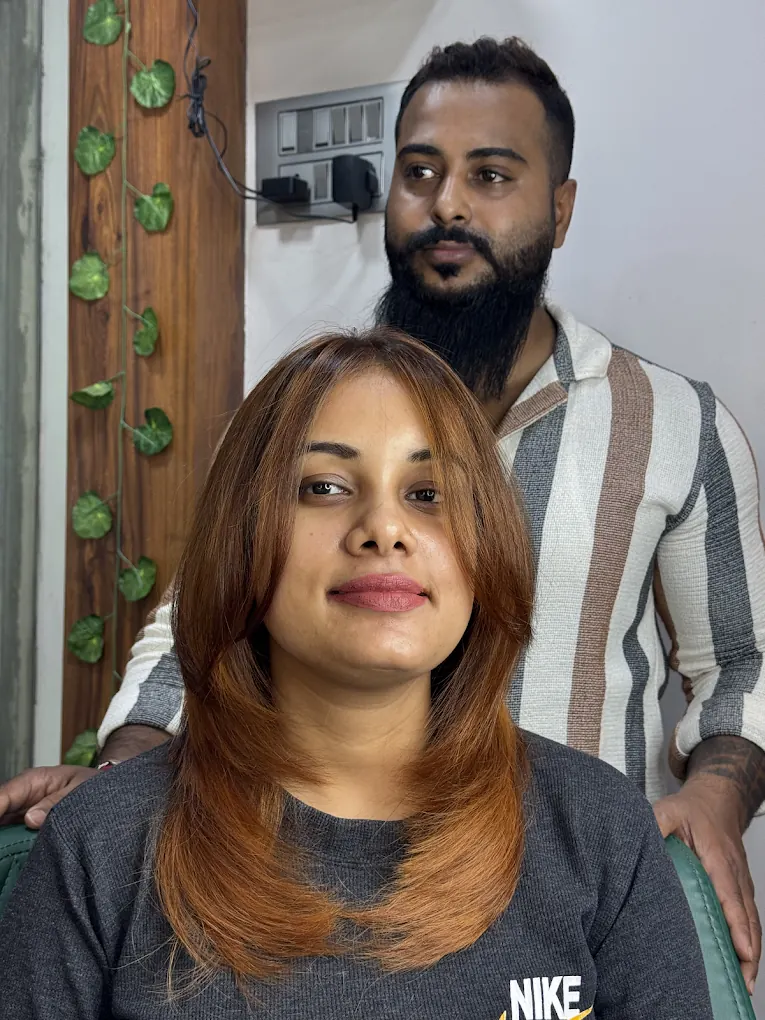 Hair colour styling session