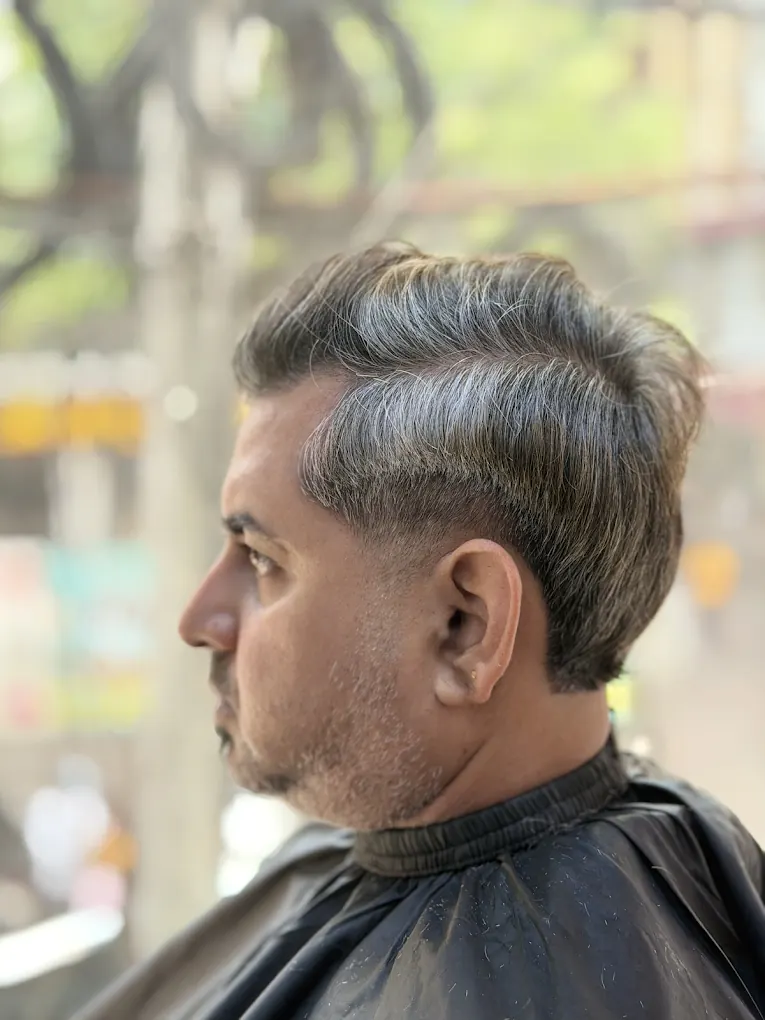 Men's haircut, classic style